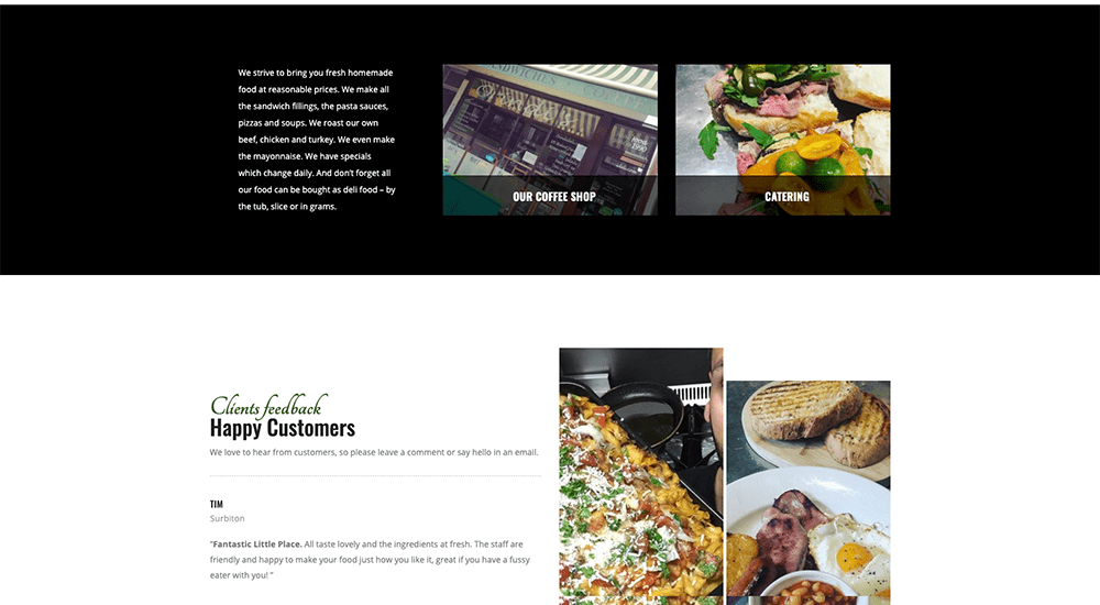 Orindi Deli Website