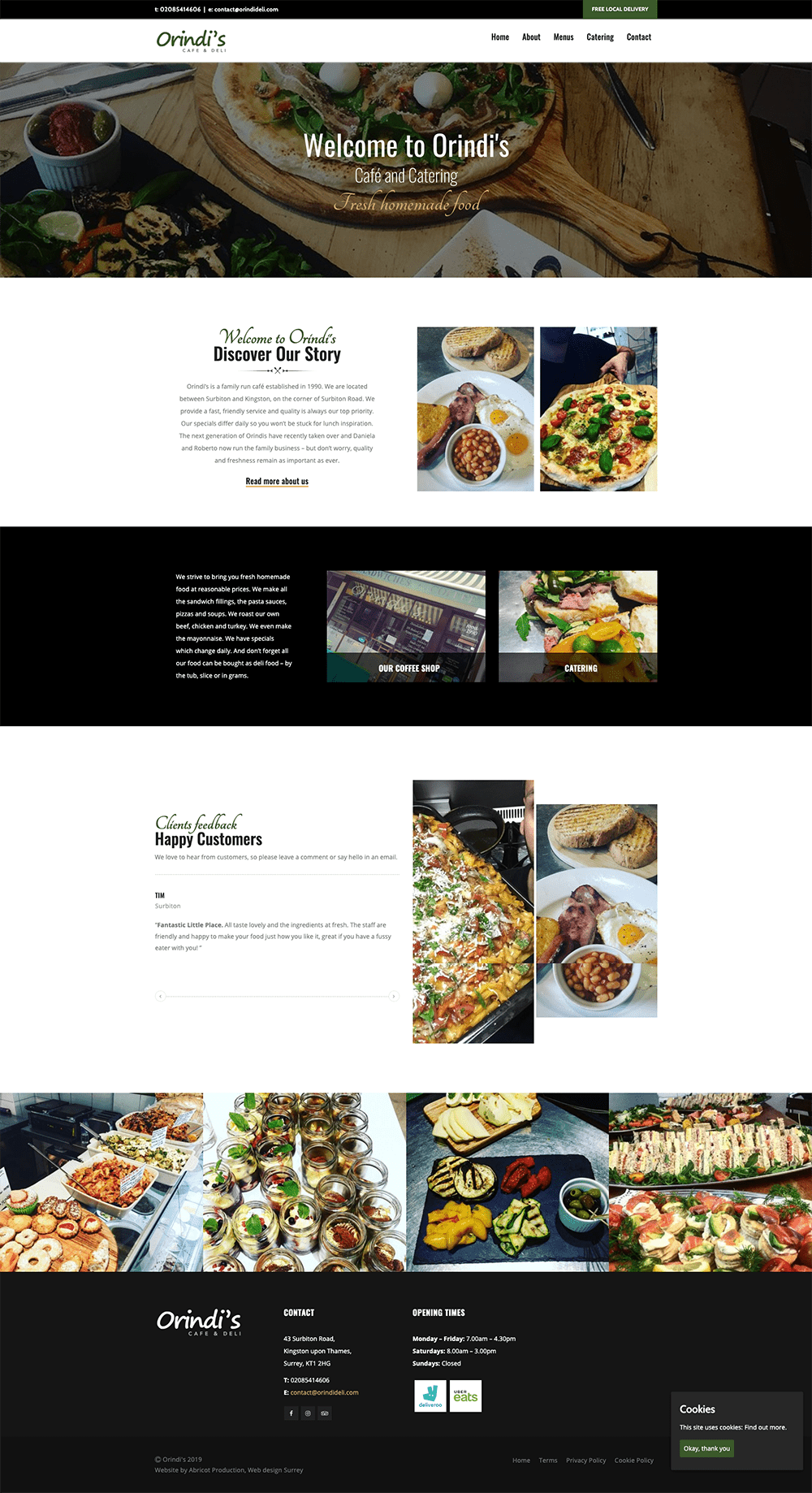 Orindi Deli Website